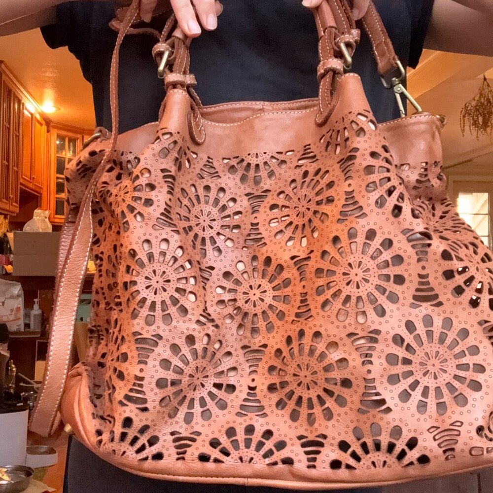 Sundance Embellished Italian Leather handbag